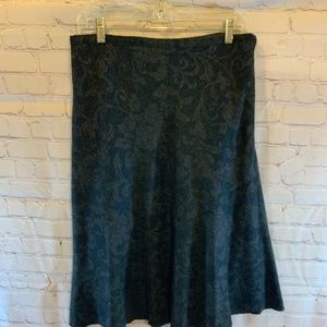 Ann Taylor Wool Paisley Print Skirt